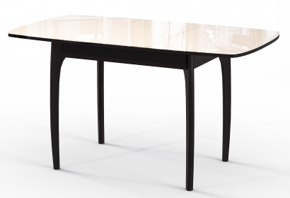 Стол DikLine M40 венге/стекло бежевое optiwhite