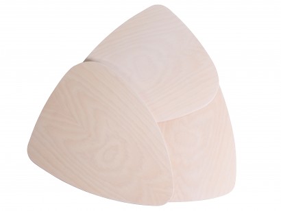 Стол журнальный Флорэ (55х83х83) в скандинавском стиле, ясень белый