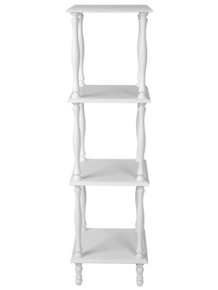 Этажерка П 8 (123х34х34) в классическом стиле, белый