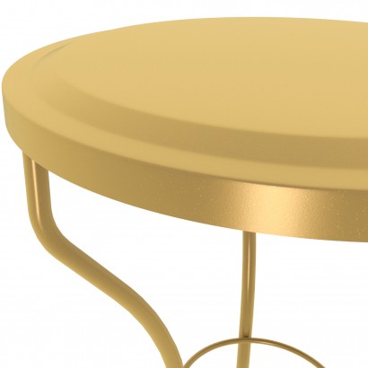 Столик журнальный SHT-CT10 (60х47х47) в скандинавском стиле, золото