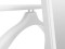 Вешалка костюмная с зеркалом на колесах В 24Н (137х48х35) в классическом стиле, белый