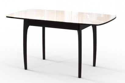 Стол DikLine M15 венге/стекло бежевое optiwhite