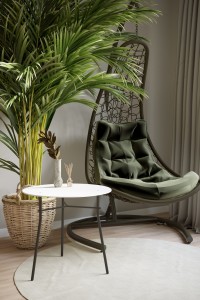 Стол журнальный Ники (50х55х55) в скандинавском стиле, белый