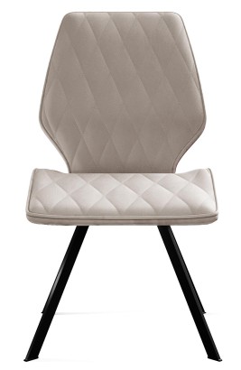 Стул DikLine 243 B03 BEIGE поворотный/ ножки черные