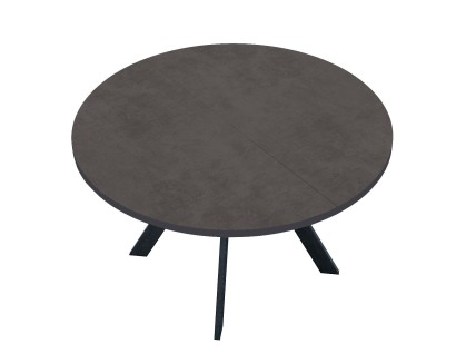 Стол DikLine RDB100X хромикс бронза/ черный/опоры XR  черные