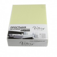 Простынь на резинке трикотажная PT salat, 90x200 салатовая арт. PT salat