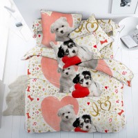 Комплект постельного белья КПБ Детский Поплин DL-21 Собачки арт. DL-21