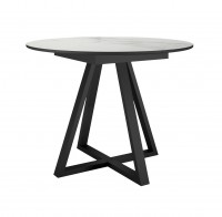 Стол DikLine SKZ100 d1000 Керамика Belgium Grey Polished/подстолье черное/опоры черные (2 уп.), Стол DikLine SKZ100 d1000 Керамика Belgium Grey Polished/подстолье черное/опоры черные (2 уп.),