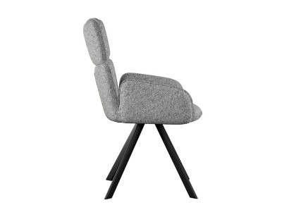 Стул DikLine 501 поворотный NS10 GREY, ножки черные