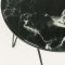 Столик журнальный SHT-CT27/черный мрамор (46,2х40х40) в скандинавском стиле, черный муар, черный мрамор