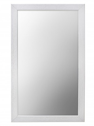 Зеркало навесное Берже 24-105 (105х65х1,6) в классическом стиле, белый ясень