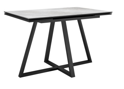 Стол DikLine SKF120 Керамика Belgium Grey Polished/подстолье черное/опоры черные,