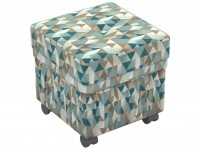 Банкетка BeautyStyle 5 с ящиком на колесах (41х41х41) в классическом стиле, аквамарин Банкетка BeautyStyle 5 с ящиком на колесах (41х41х41) в классическом стиле, аквамарин