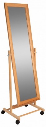 Зеркало напольное В (137х42,5х35) в классическом стиле, светло-коричневый