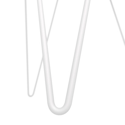 Столик журнальный (46,2х40х40) в скандинавском стиле, белый