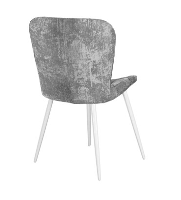 Стул DikLine 303 M13 светло-серый, ножки белые