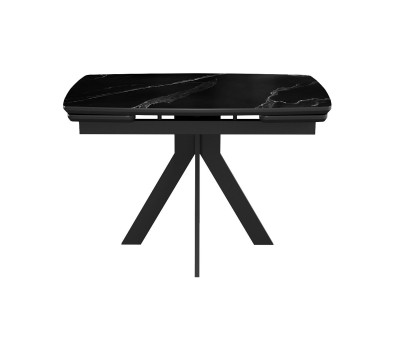 Стол DikLine DKU120 Керамика Черный мрамор/подстолье черное/опоры черные (2 уп.)