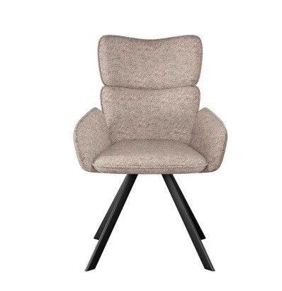 Стул DikLine 501 поворотный NS04 CREAM, ножки черные