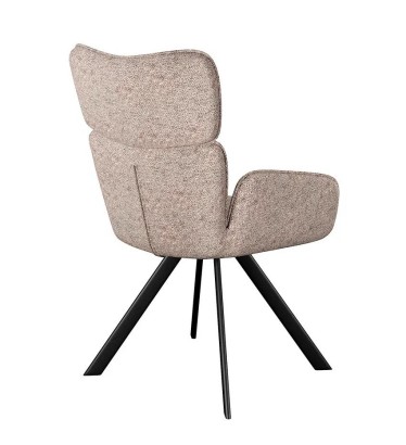 Стул DikLine 501 поворотный NS04 CREAM, ножки черные