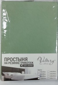 Простынь на резинке трикотажная PT fistaskka, 90x200 фисташковый арт. PT fistaskka