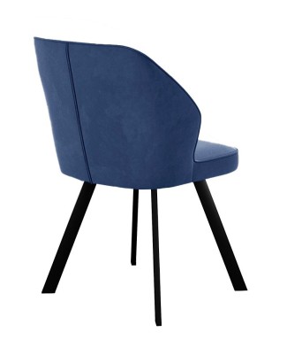 Стул DikLine 232 поворотный Z20 синий, ножки черные