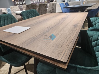 Стол обеденный WINGS Дуб делано/Черный, Черный