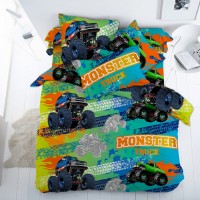 Комплект постельного белья КПБ Детский Поплин DL-25 Монстр трак арт. 13087-1 DL-25