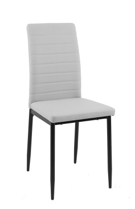 Стул DikLine ТЕКС каркас черный/к/з Pegaso серый