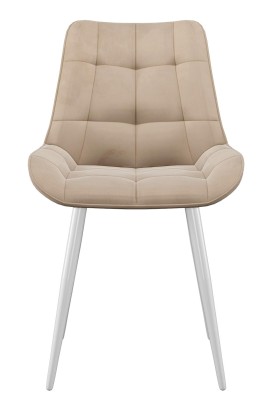 Стул DikLine 206М B03 BEIGE, ножки белые