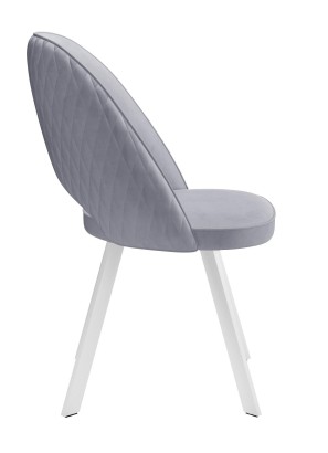 Стул DikLine 228 поворотный, Z46 перламутр, ножки белые