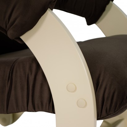 Кресло-маятник Модель 68 (100х55х88) в скандинавском стиле, maxx235, дуб шампань