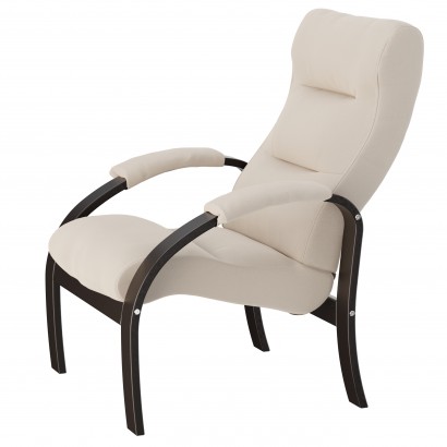 Кресло для отдыха Шоле, Ткань (98х78х83) в скандинавском стиле, макс 100, венге