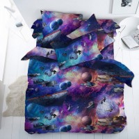 Комплект постельного белья КПБ Детский Поплин DL-26 Космос арт. 13049-1 DL-26