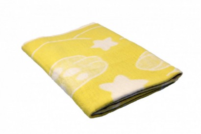 Одеяло байковое арт. 6, рисунок Заяц желтый 100x140 арт. Odeylo Yellow 6