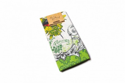 Набор вафельных полотенец, рисунок БАРОККО 50x60 - 2шт в уп. зеленый арт. 0846-2