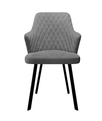 Стул DikLine 245 поворотный, C56 серый, ножки черные