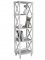 Этажерка-стеллаж Джульетта 4 уровня, Л (169х50х40,4) в классическом стиле, молочный дуб