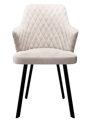 Стул DikLine 245 поворотный, C103 крем, ножки черные