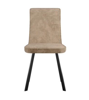 Стул DikLine 208 AN18 бежевый, ножки черные