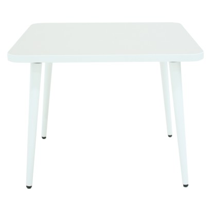 Стол журнальный Оникс 3 (46х60х60) в классическом стиле, белый, велюр