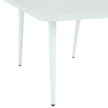 Стол журнальный Оникс 3 (46х60х60) в классическом стиле, белый, велюр