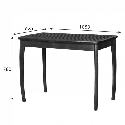 Стол обеденный Массив-решетка (78х105х62,56) в классическом стиле, венге