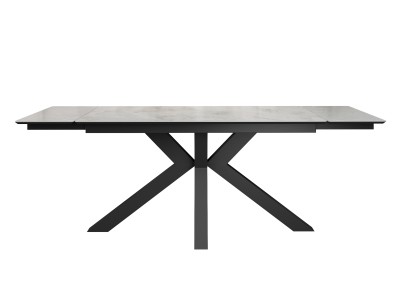 Стол DikLine SFE140 Керамика Italian Grey (глянец серый)/подстолье черное/опоры черные (2 уп.)