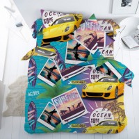 Комплект постельного белья КПБ Детский Поплин DL-30 Серфинг арт. 13105-1 DL-30