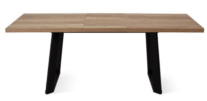 Стол DikLine ZL140 дуб галифакс / черный/опоры черные