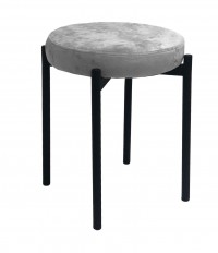 Табурет DikLine M13 светло-серый, ножки черные