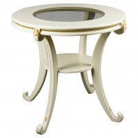 Стол журнальный Глория С Л (65х74х74) в классическом стиле, дуб шампань Стол журнальный Глория С Л (65х74х74) в классическом стиле, дуб шампань