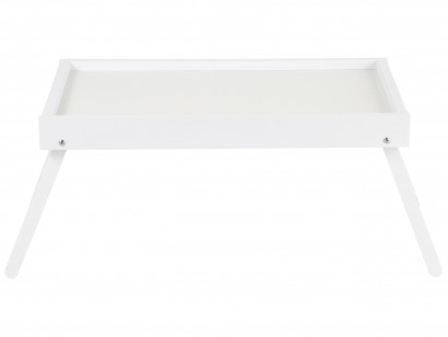 Столик-поднос Селена (25,5х54х34) в скандинавском стиле, белый