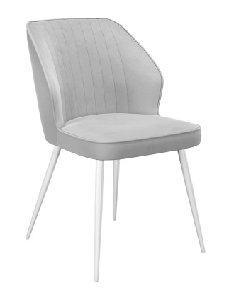 Стул DikLine 222M B22 GREY, ножки белые