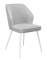 Стул DikLine 222M B22 GREY, ножки белые